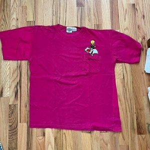 Vintage Tweedy Bird and Sylvester embroidered pocket tee